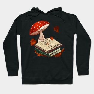 Vintage books and mushroom Hoodie